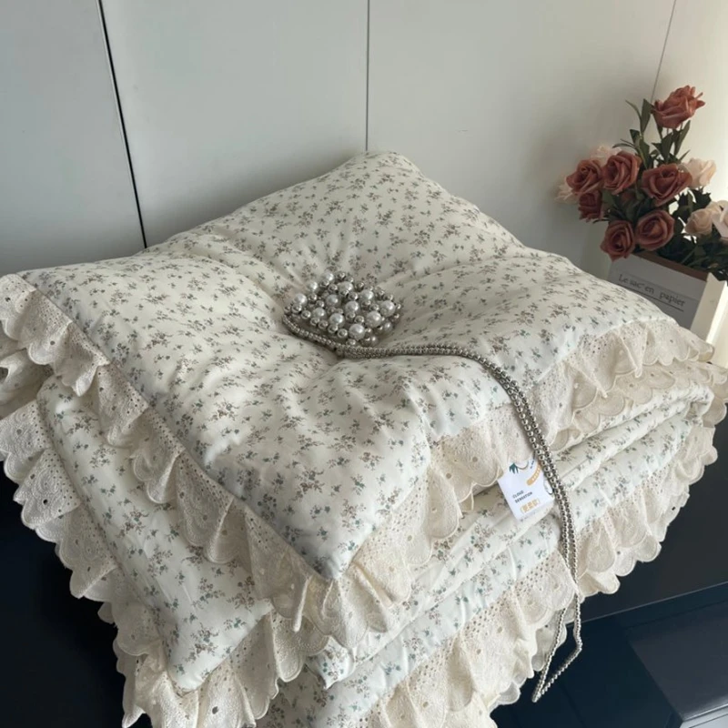 

Fre Cotton Summer Cooling Spring Autumn Quilt 00% Pure Cotton Waable Air Conditioner Quilt New 2025 Design Bedding