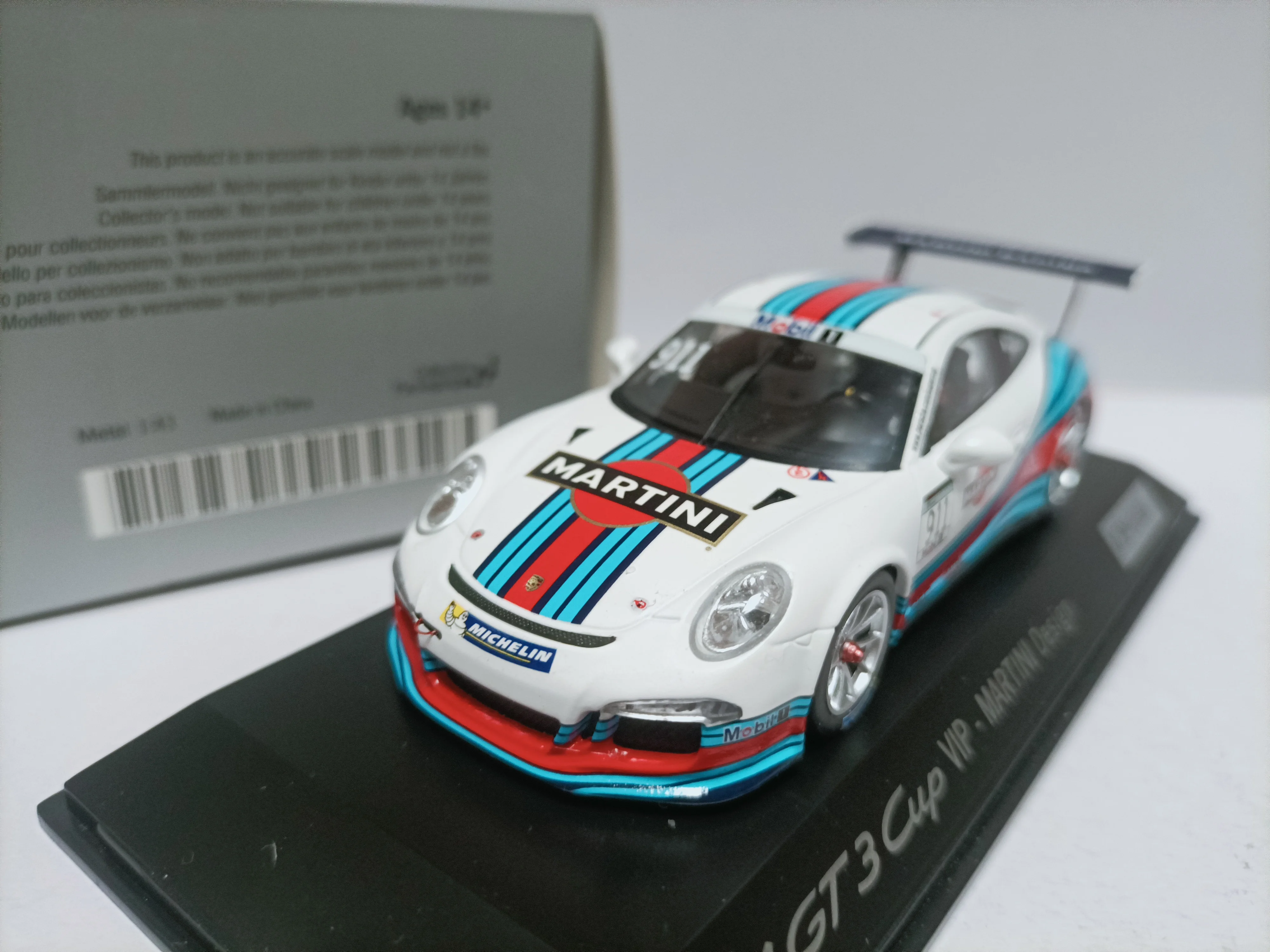 Spark 1 43 Origineel Porsche sportwagenmodel Porsche 911 GT3 Cup VIP MARTINI