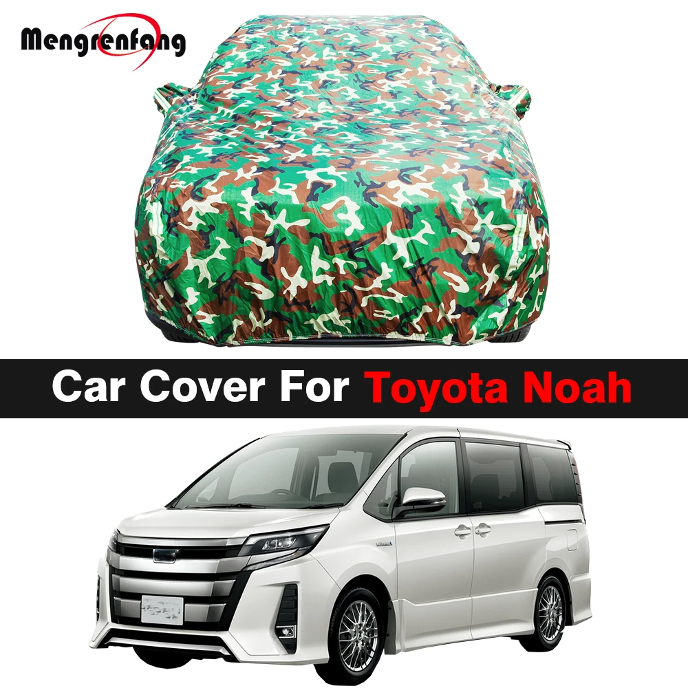 

Camouflage Full Car Cover For Toyota Noah Voxy Esquire NAV1 MPV Sun Shade Anti-UV Rain Snow Wind Resistant Cover Waterproof