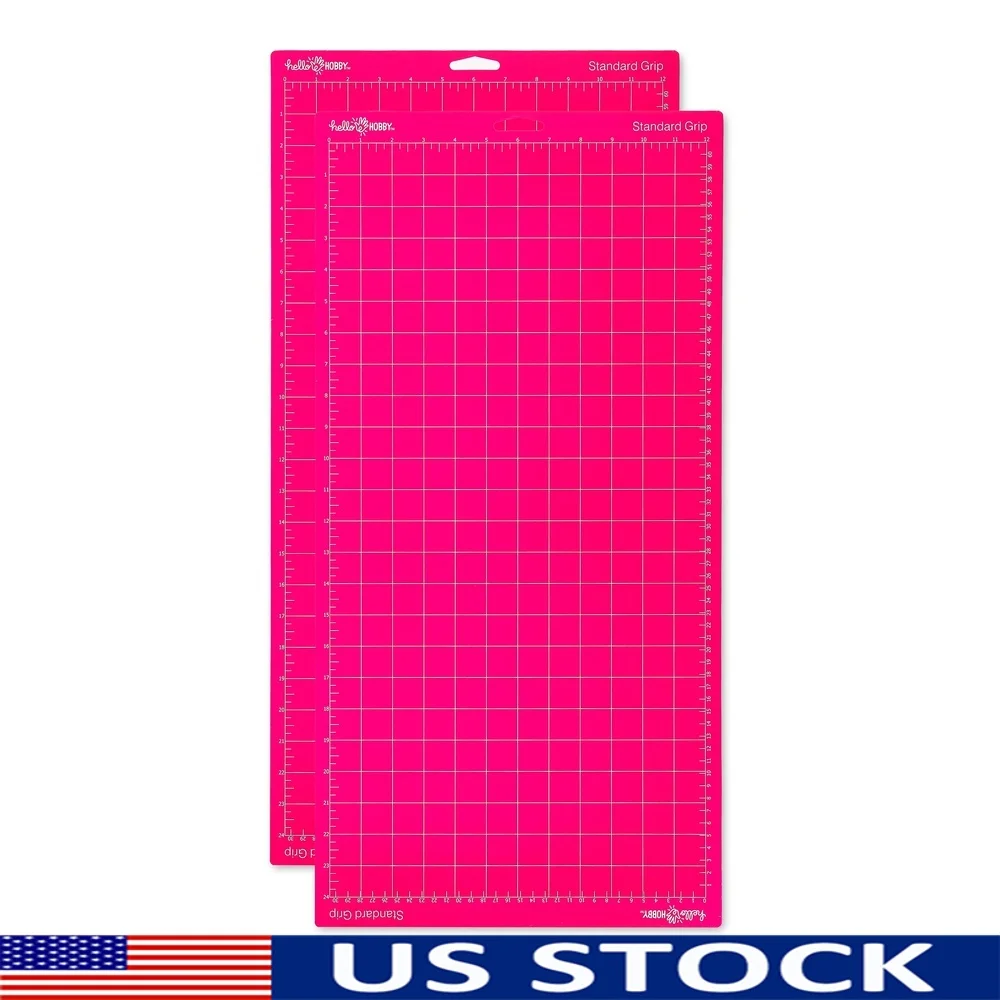 

12x24 клейкий коврик для резки, 2 шт., стандартная ручка, виниловая картонная ткань Cricut Explore Maker, многоразовые нескользящие инструменты для рукоделия