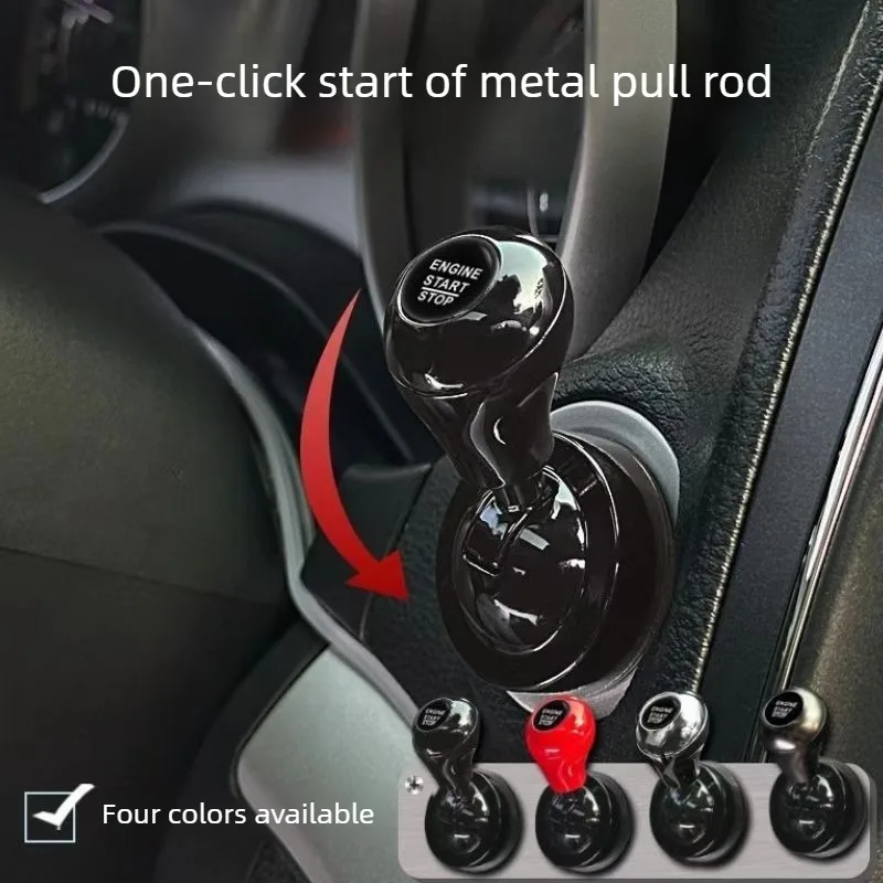  ﻿   Auto-Startknopf mit Ein-Knopf-Bedienung und Druckstart-Hebel, Autozubehör, Innendekoration, Druckstart-Hebel, Startzubehör