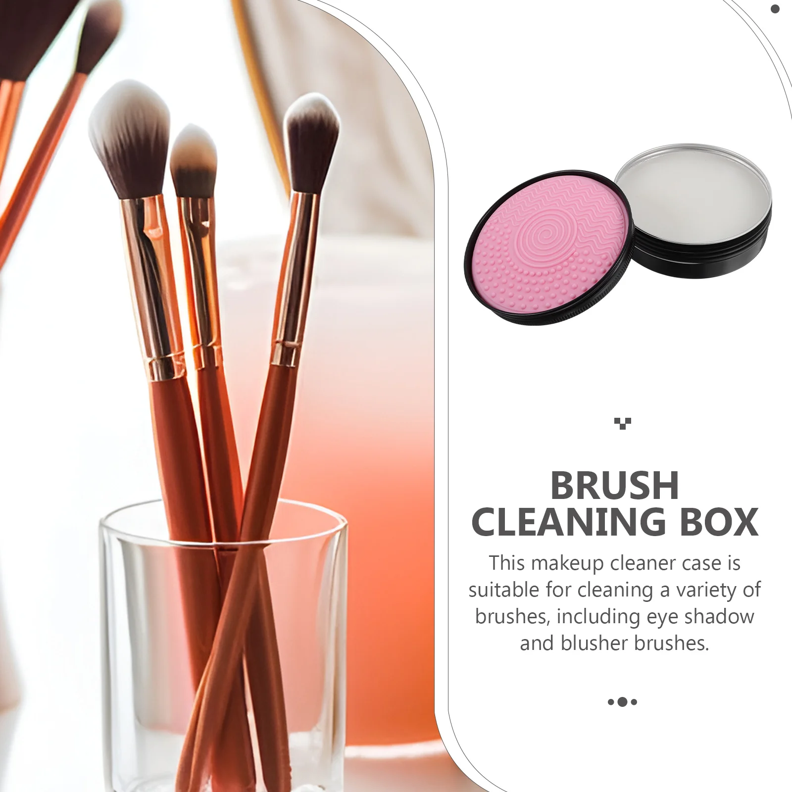 Make-upborstel Reinigingszeep Draagbare borstelreiniger voor oogschaduw Blusher Borstels Reizen Spoeldoosgereedschap
