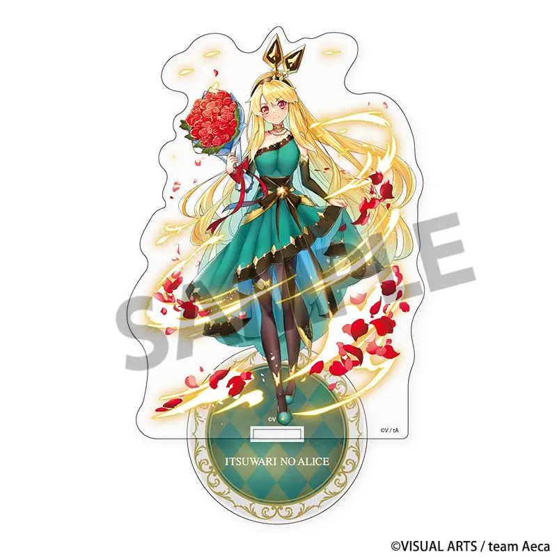 Itsuwari no Alice Alice Shukusai's Peony Transformation Version Acrylic Stand Model Plate Keychains Desktop Ornament