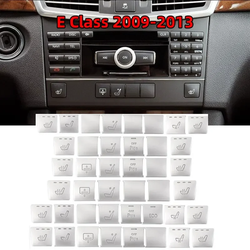 Car Console Air Conditioner Function Buttons Trim Sticker For Mercedes Benz C E GLK220 X204 C180 GLK300 E260 W204 W205 W211 W213