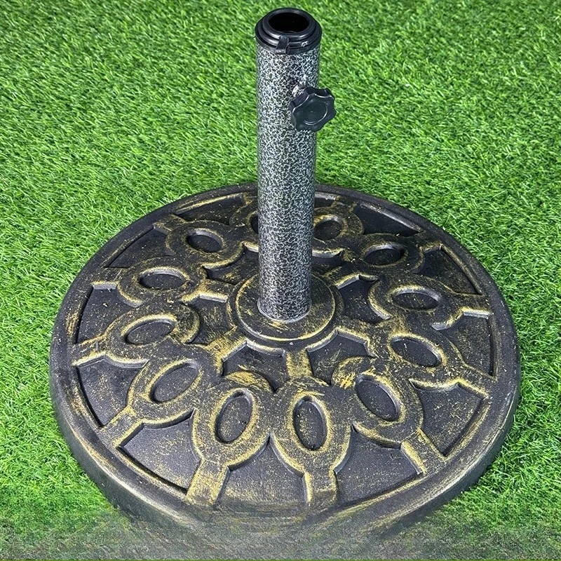 

Large outdoor parasol large stall umbrella rubber base sun advertising bottom seat plastic solid seat