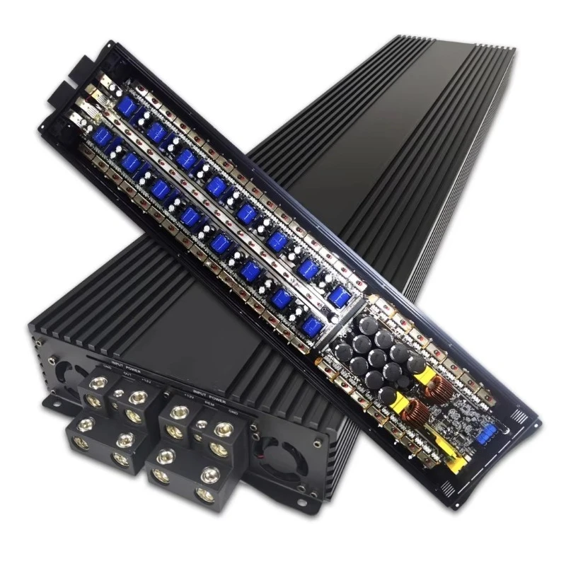 40K Brazilian Style Car Subwoofer Amplifier RMS 40000W 1CH Monoblock Peak 80000W Full Range Bass Car Amplifier Class D