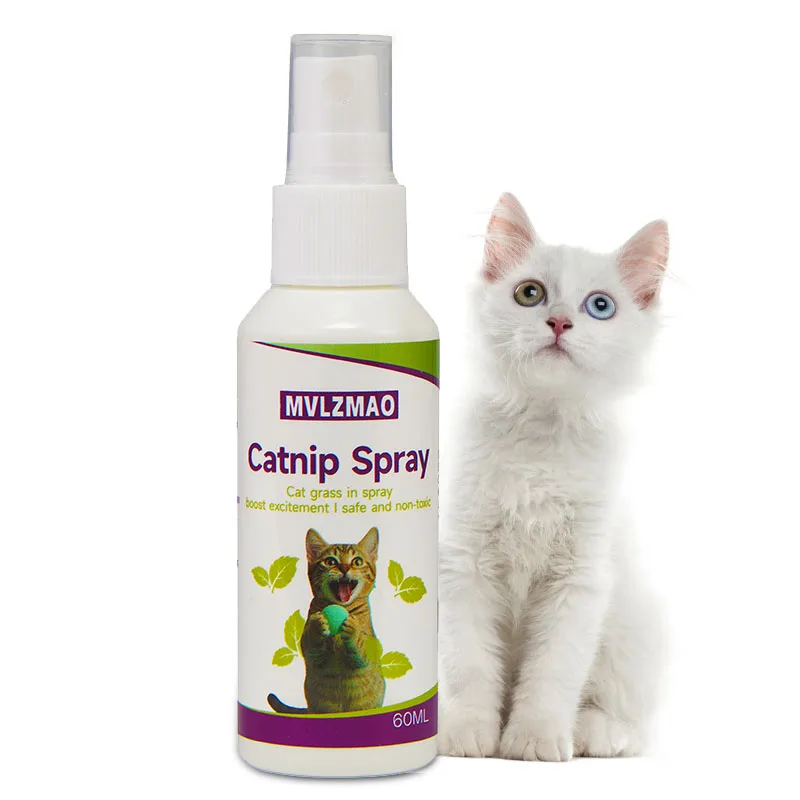 Catnip Spray for Cats, Cat Scratching Spray Mist, Transparent Cat & Kitten Behaviour Spray 60 ml Spray Bottle for Training