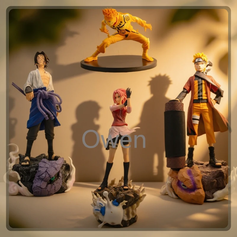 

Anime Naruto Shippuden Uzumaki Naruto Figurine Haruno Sakura Action Figure PVC Statue Collection Large Model Decoration Toy Gift