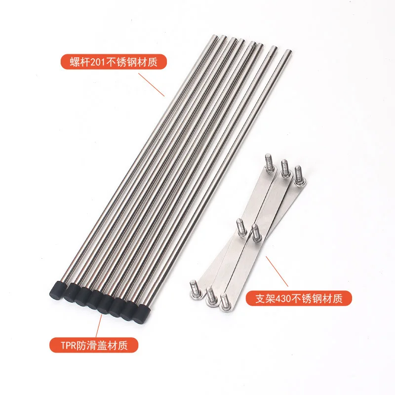 Adjustable 304 Stainless Steel Cup Drying Rack, Multi-Function Drainer for Mugs/Bottles/Bowls, Kitchen Storage