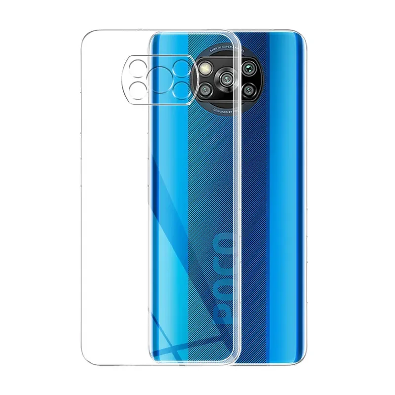 For Xiaomi Poco X3 NFC case clear silicone soft TPU phone cases Back cover for little Pocox3 pro X3Pro fundas transparent Coque