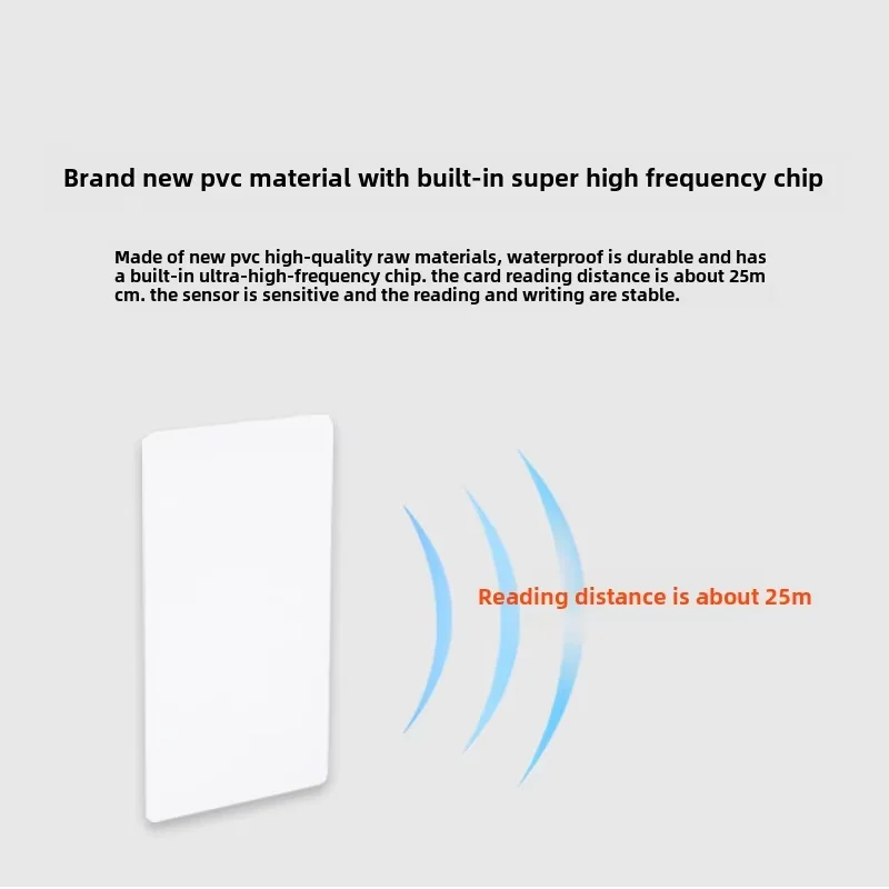 Waterproof UHF RFID Dogbone Access Control System Windshield Tag Sticker UV Proof Sunscreen 860-960MHz Customizable Logo Print