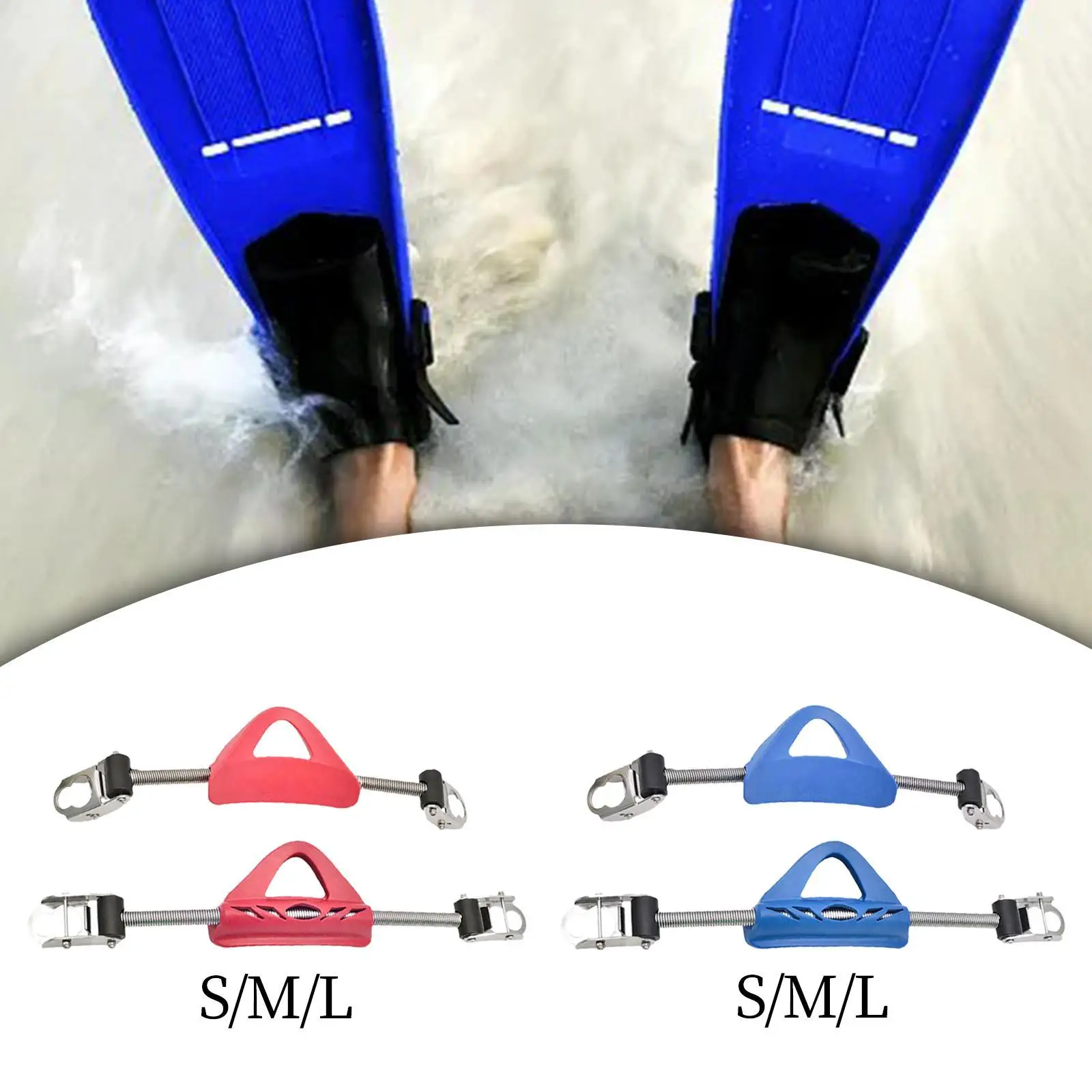 Sangles d'aileron de plongée sous-marine, sangles de ressort de plongée sous-marine, boucles à dégagement rapide, sangles d'aileron pour bottes de plongée, palmes de plongée sous-marine