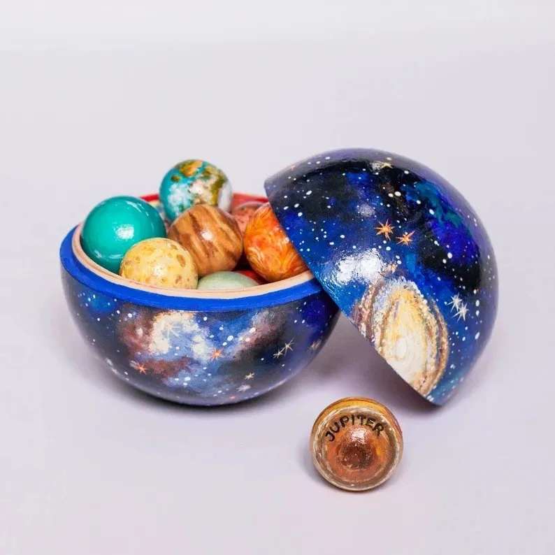 

New Planet Universe Model Resin Artwork Creative Starry Night Home Decorative Piece Starry Universe Desk Ornaments Gifts