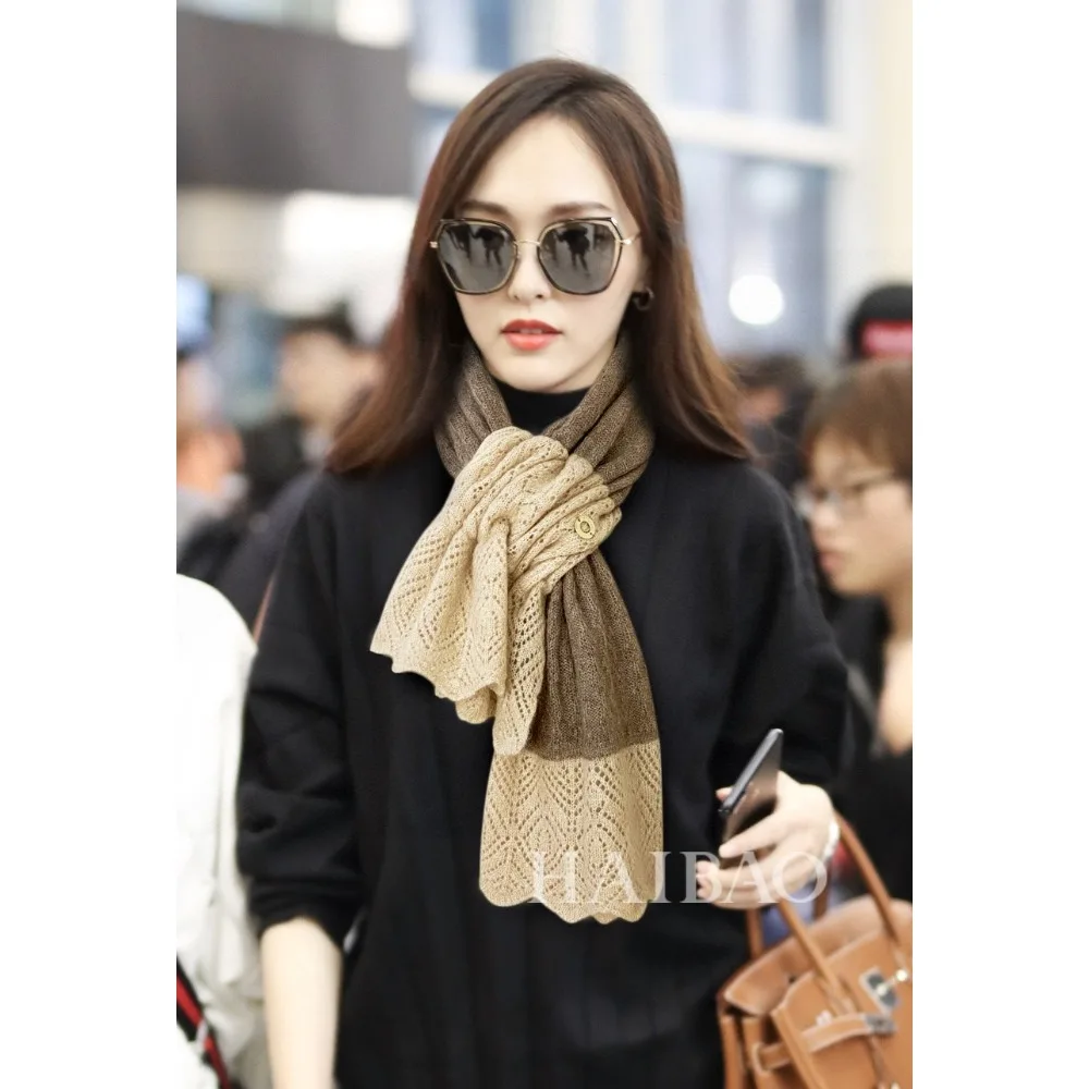 

Высококачественный уличный солнцезащитный шарф, кашемировый шарф ручной работы, шаль, женский новый полый цвет, модный роскошный подарок