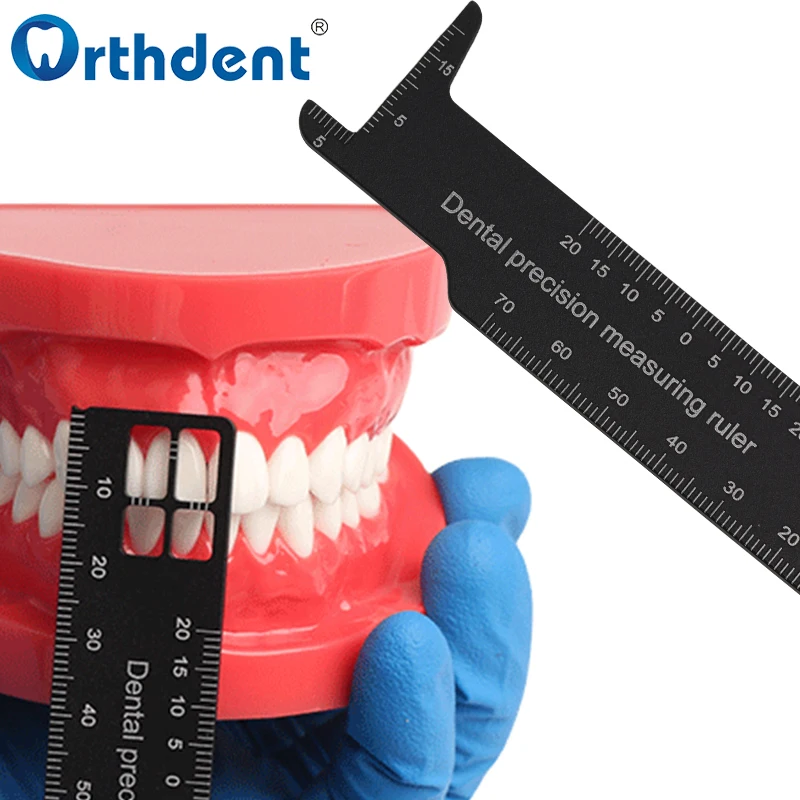 1pc Dental Precision Measuring Ruler Orthodontic Tool For Photography Dentistry Gauge Instrument