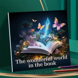 1pc Art Coloring Book 22 Page Coloring Books Gift For Birthday Party Relieve Stress Kill Time Graffiti Painting Drawing Art Book