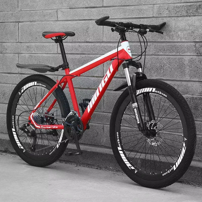 26-Inch MTB Mountain Bike with 21-Speed 24 Wheels Cheap Workshop Aluminum Fork Disc Braking System for Bikes