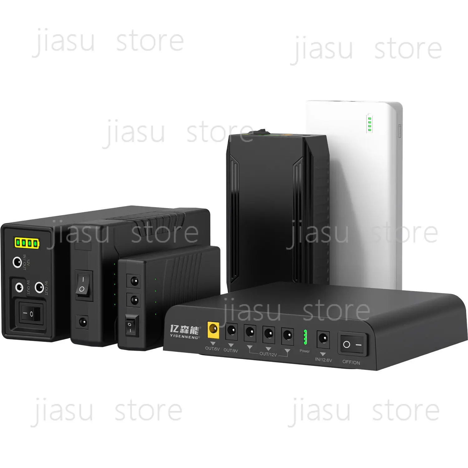 Compact 18650 UPS Backup Lithium Battery Pack, 12V 9V 5V Multi‑Voltage Power Supply for Keyboard & LED Strip