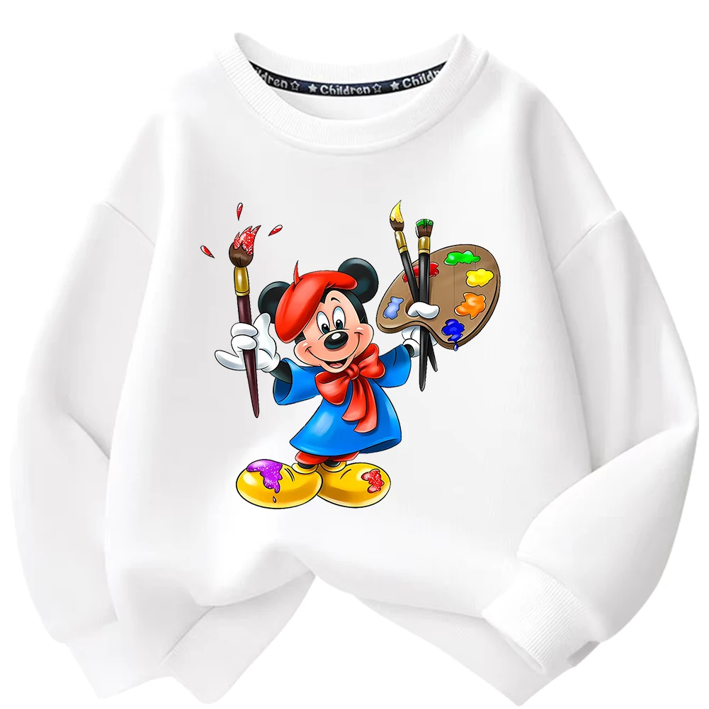 Disney Mickey Malerei Eisen auf Wärmeübertragung Aufkleber für Kleidung DTF Pinted Vinyl Thermoapplikationen waschbar T-Shirt Aufkleber