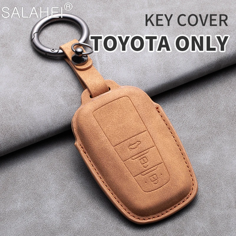 Car Key Case Cover Shell Fob For Toyota Chr Rav4 Auris Avensis Prius Aygo Camry Corolla Land Cruiser 200 Prado Crown Accessories