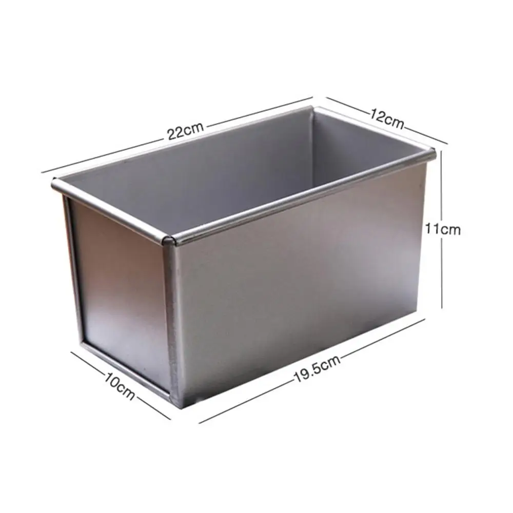 Hot New Useful 450g Carbon Steel Bread Loaf Pan with Cover Bread Toast Mold W Lid Heavy Duty Professional Bread Maker Pan