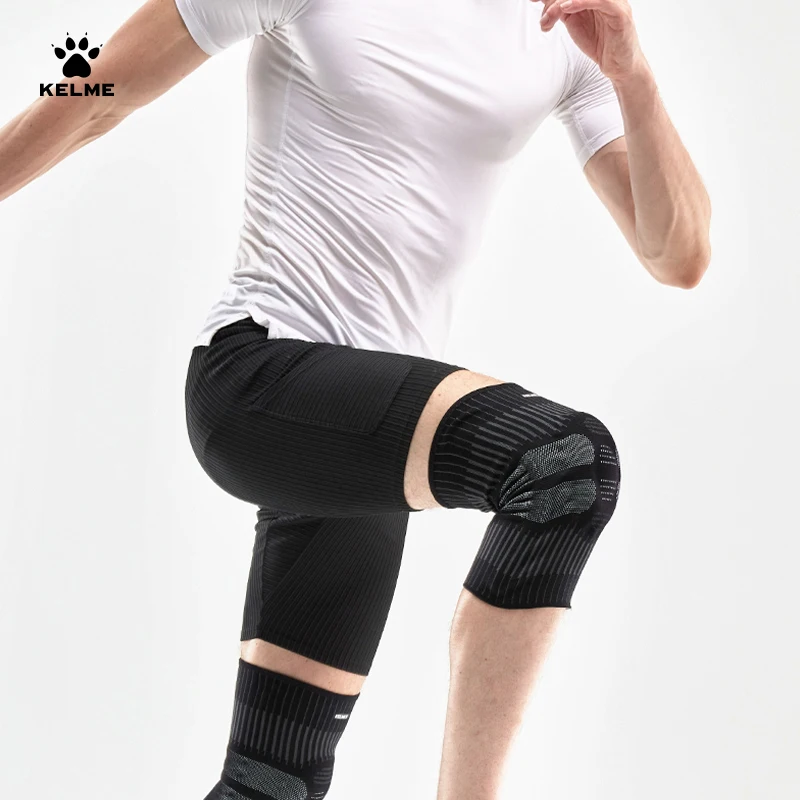 KELME Sports Knee Knee Pads Sports Pressurized Elastic Kneepad Support Fitness Basketball Volleyball Brace Fitness Running Knee