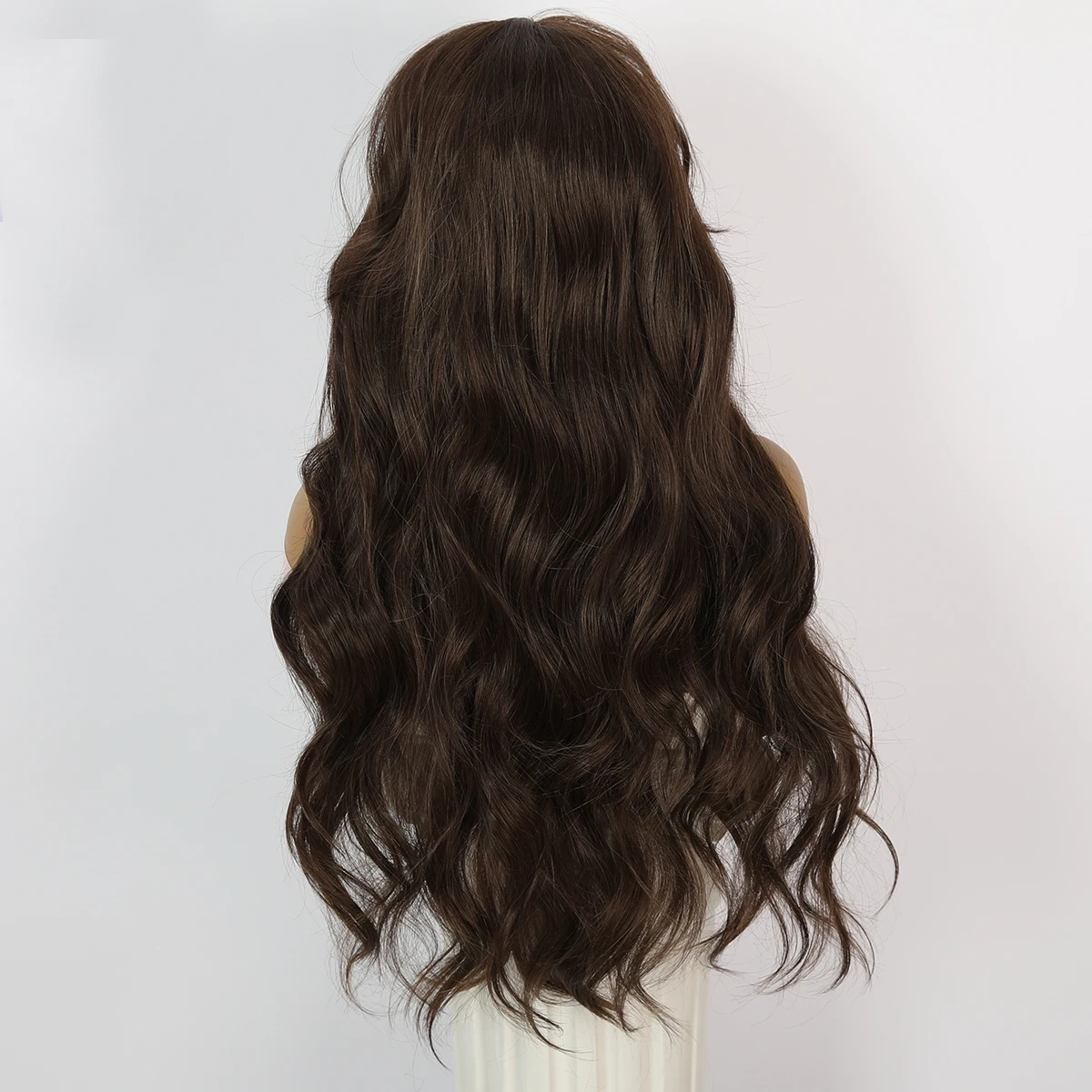 Long straight synthetic wig black role-playing party Lolita women\'s wig natural heat-resistant wig