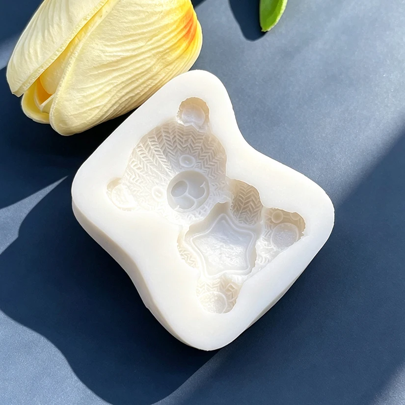 Bear Star Silicone Sugarcraft Mold Cookie Cupcake Chocolate Baking Mold Fondant Cake Decorating Tools