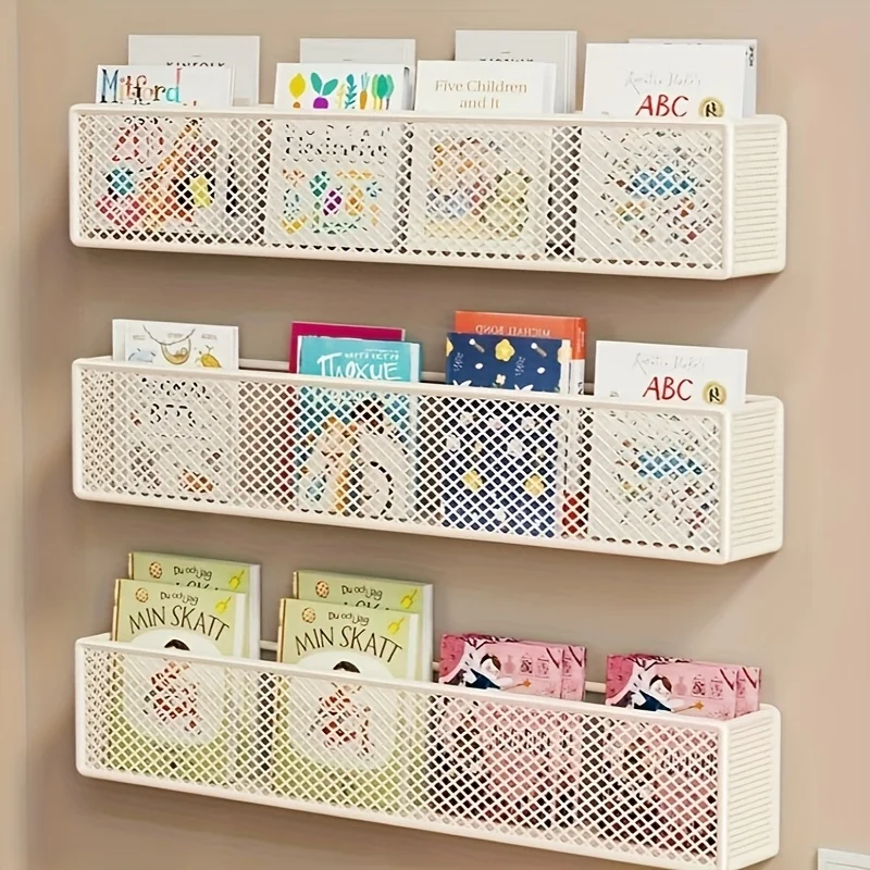 3pcs Modern Wall Shelfs Set Ultra-thin 45cm Wall-Mounted Storage Shelf Bookshelf CD Display Rack Home Decor Floating Shelves - view 3