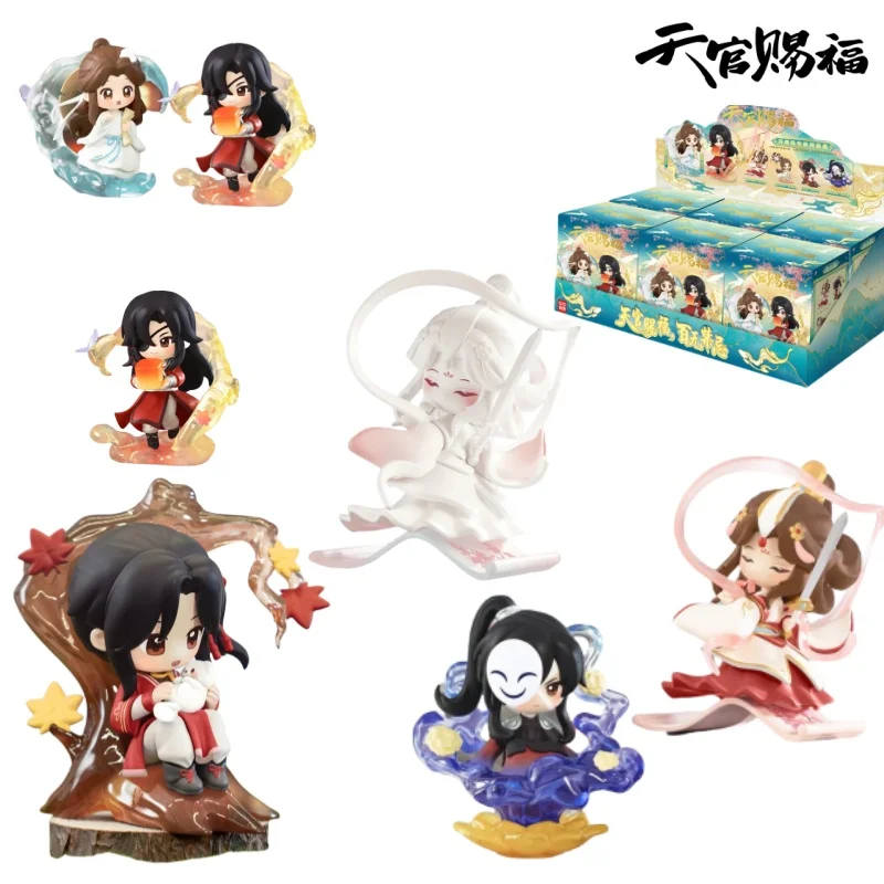 

Предпродажа Heaven Official Blessing Danqing Fenghua Series Blind Box Xie Lian Hua Cheng Q Version Фигурка Коллекционная модель игрушки в подарок