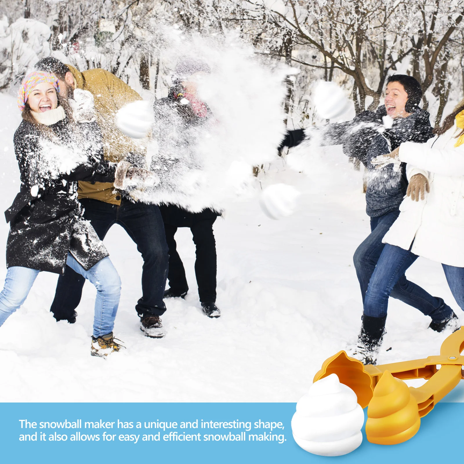 

2 pcs Makers Large Size Long Handle Snow Play Tool Plastic Snow Kit For Kids Outdoor Play Ice Sand Mud Use