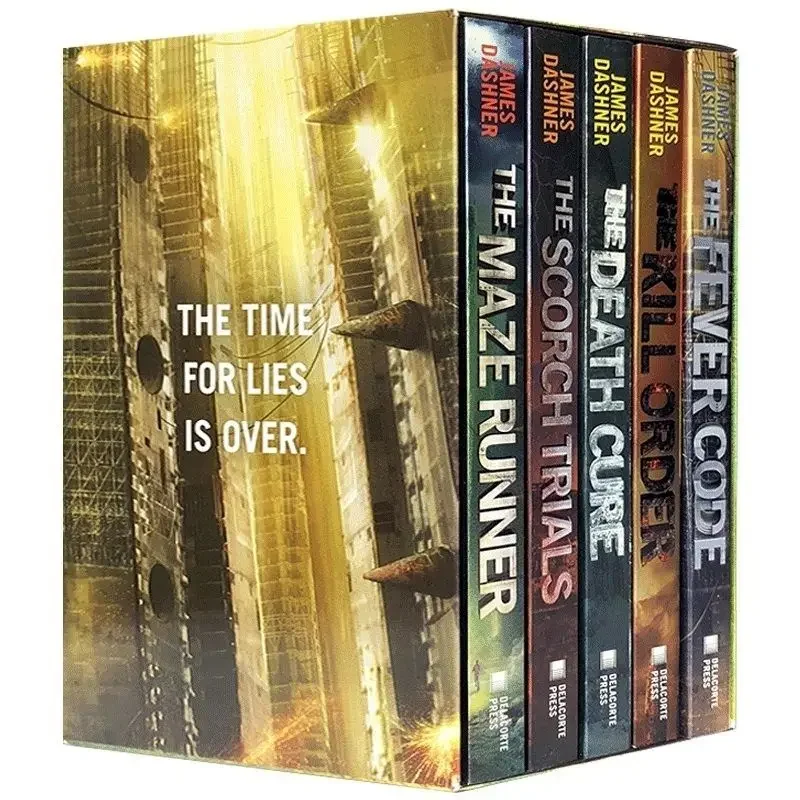 5 Books/Set  The Maze Runner Series,Works By James Smith Dashner,Original English Version