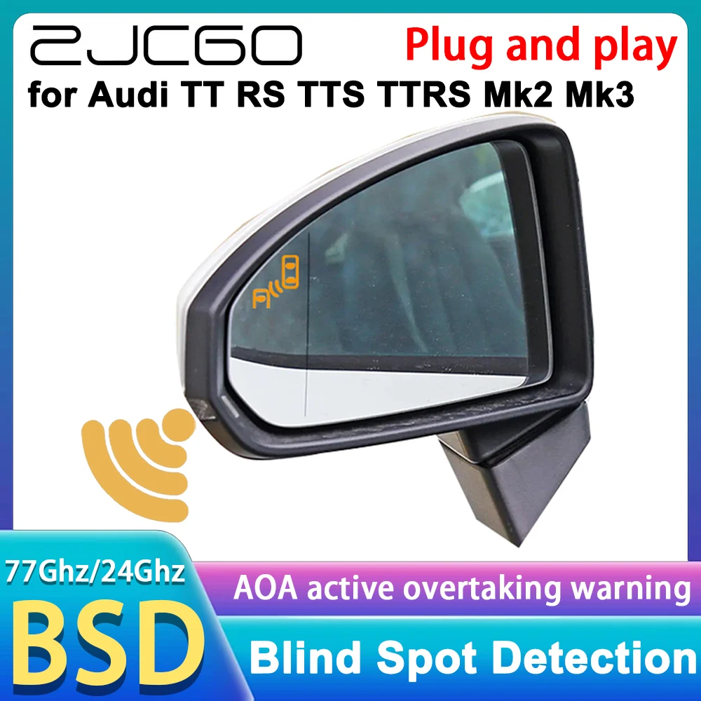 

for Audi TT RS TTS TTRS Mk2 Mk3 8J FV 8S 2006-2023 Side Assist 77GHz Radar Detector Blind Spot Detection Assist Monitoring DSD