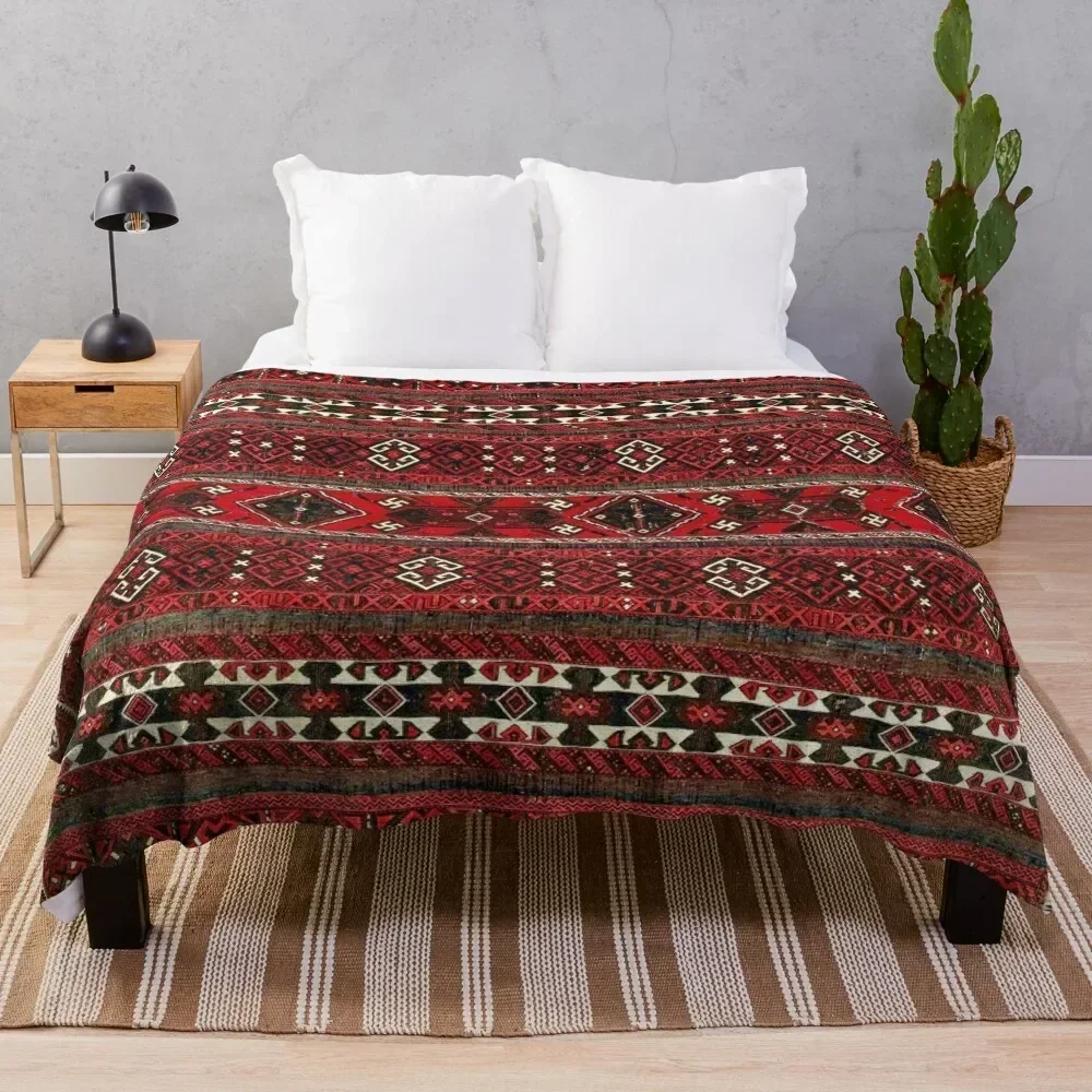 Baluch FlatweaveAntique Afghanistan Rug Print Throw Blanket Baby sofa bed Blankets