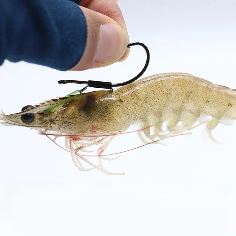 Shrimp Hook Live Shrimp Fishing Hook Barbed Hook Spring Hanging Live Shrimps are suitable for live fishing of perch and grouper.