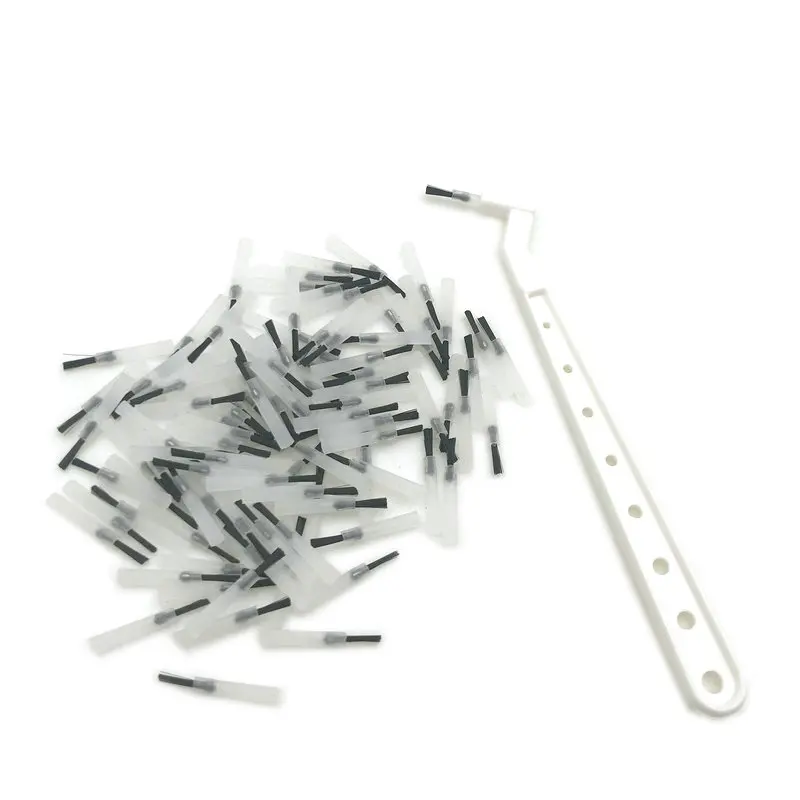 

Dental 100 Pcs Reliable Disposable Composite Brush Tips With 1 Brush Handles Dentist Brush with Handle Dentist Material