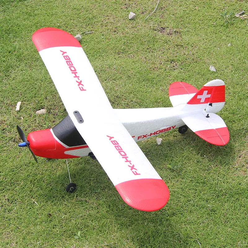 Controle remoto eletrônico J3 RC avião para crianças, planador fixo Wingspan, brinquedo dos aviões, presente de aniversário, 2.4GHz, 3ch, FPX9603, Epp, 520mm