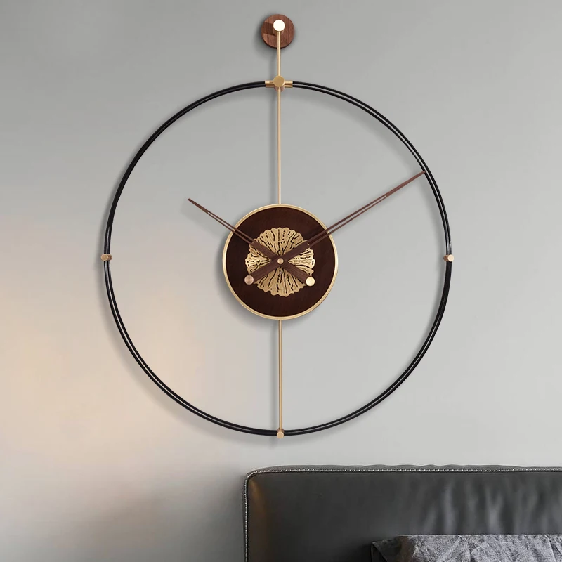 Art Living Room Wall Clock Decoration Elegant Gift Wall Clock Home Hands Round Modern Fashion Nordic Minimalist Saat Home Decor