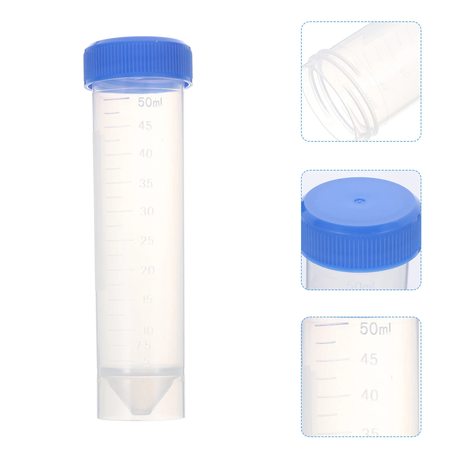 

25 PCS Tube Tubes with Filter Sample Tubing Small Caps Container Laboratory Supplies Can 50ml