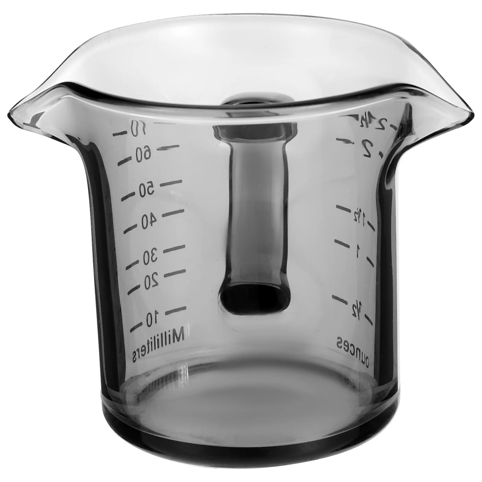 

Coffee Milk Glass Smooth Measuring Cup Lightweight Premium Glass for Latte Art Coffee Bar Household Use