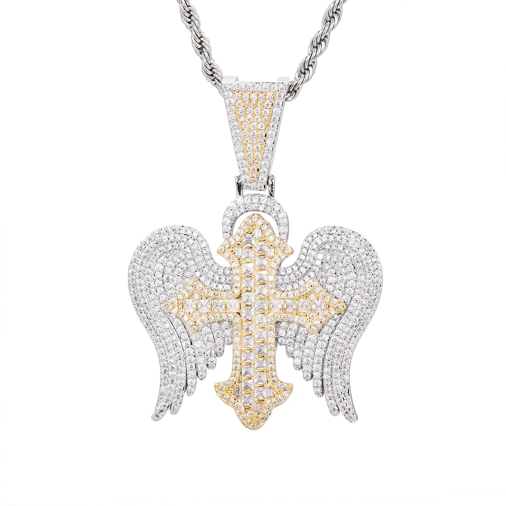 

Хип-хоп круглые молящие руки медный позолоченный кулон с цирконом ожерелье унисекс персонализированные ювелирные изделия