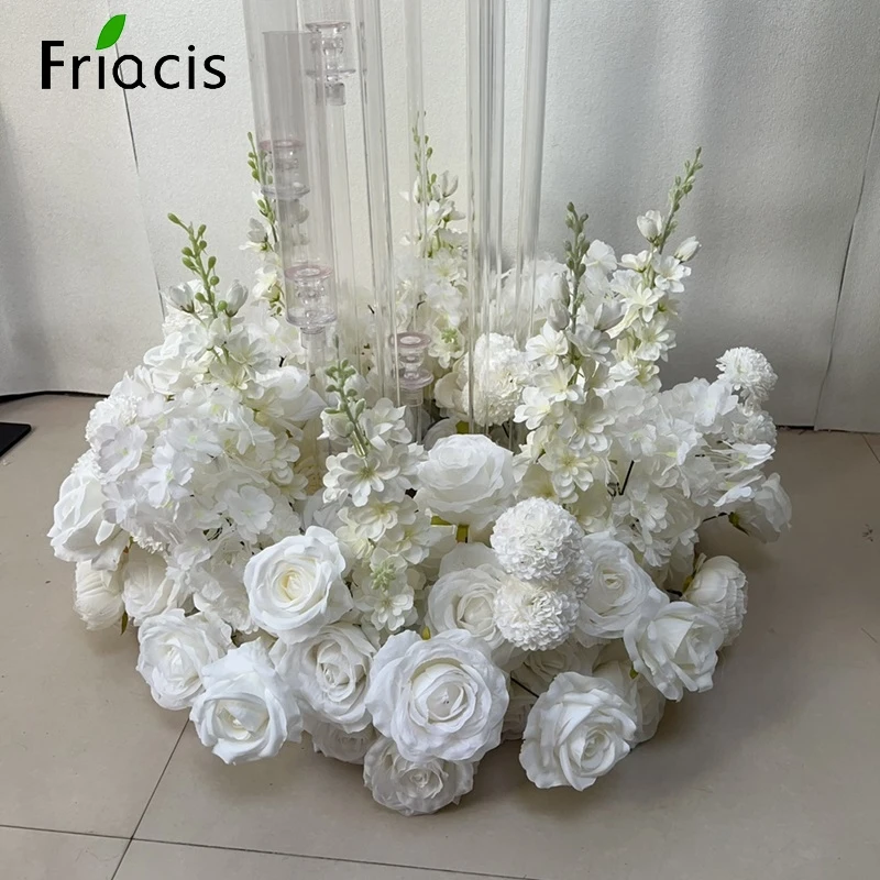 White Flower Ball Centerpiece 3