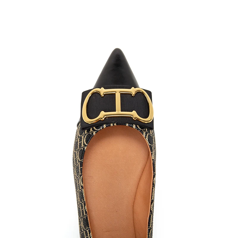 تصميم طباعة الأبجدية أزياء المرأة الجديدة أحذية واحدة رائعة تنوعا الرجعية الكلاسيكية المرأة الأحذية المسطحة