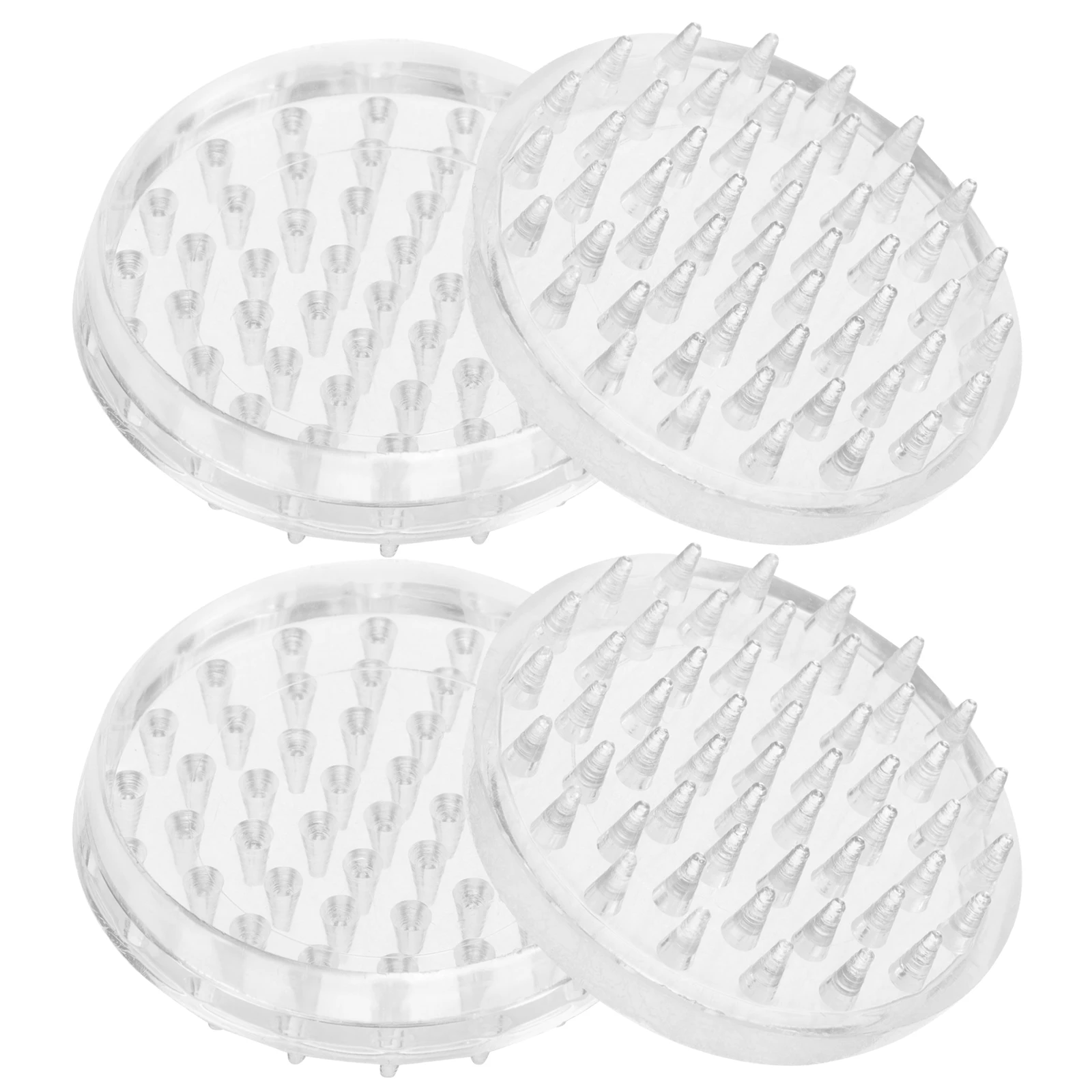 

4 Pcs Anti-mobile Foot Pad Leg Protectors for Chairs Sofa Antislip Furniture Pads Table Floor Legs Transparent Office