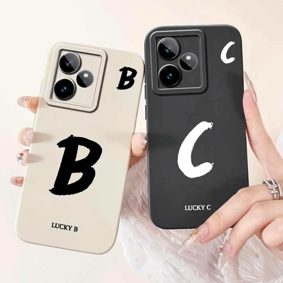 ل Realme GT7 5G حافظة RMX5061 لطيف محظوظ رسائل غطاء لينة بولي TPU ماتي جراب هاتف ل Realme GT 7 Pro GT7 T 7T GT7T Fundas Coque