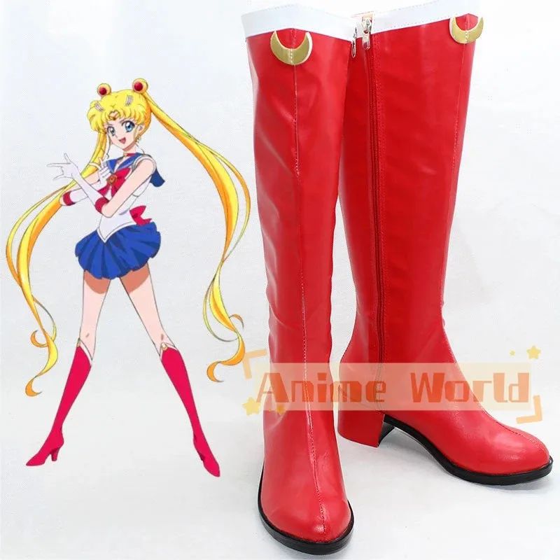 

wiwiwi 123Princess Serenity Usagi Tsukino Shoes Cosplay Halloween Carnival Boots Custom Made