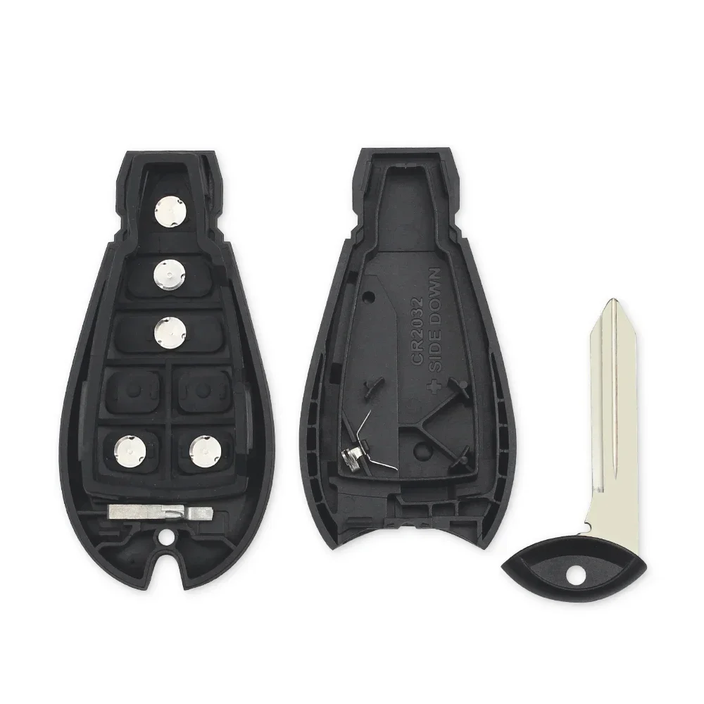KEYYOU 1PCS NEW Smart Car Key Shell for Chrysler Town & Country Fit Jeep Grand Cherokee Dodge Magnum Durango fob Case