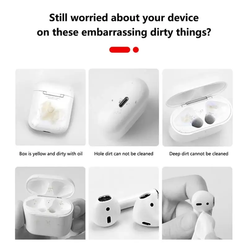 Earbud Cleaner Headphone Case Cleaning Tool Portable Cleaning Kit For Wireless Earphones Phone Camera Laptop