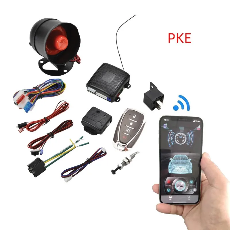 Dc 12v Voltage and Keyless Entry Function Smart Phone PKE Car Alarm