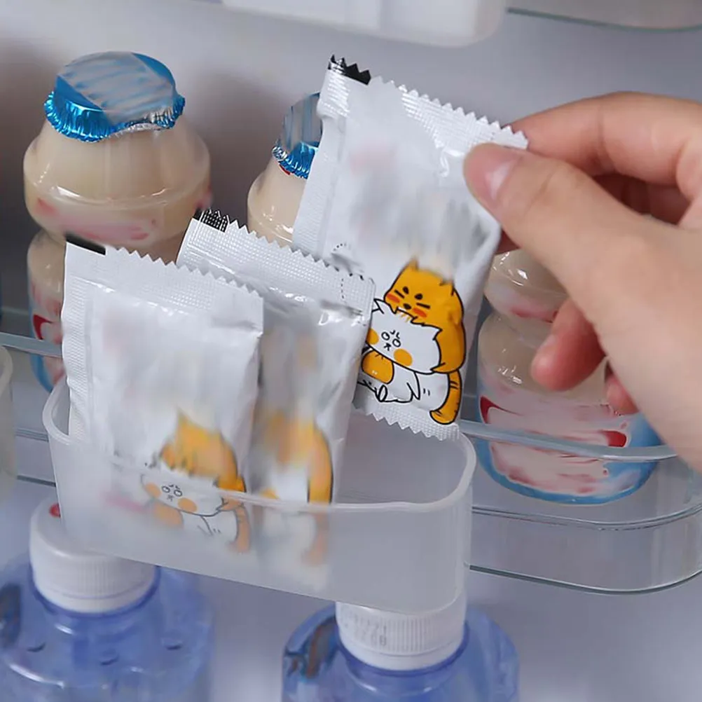 

6Pcs Hanging Storage Boxes for Refrigerator Seasoning Bags PP Material Fridge Freezer Organizer Refrigerator Storage Box